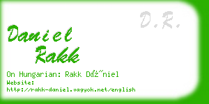 daniel rakk business card